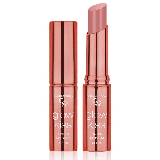 Lip balm με χρώμα, Glow Kiss, Tinted Lip Balm SPF15 No 01, Golden Rose, €4,40 (goldenrosecosmetics.gr)