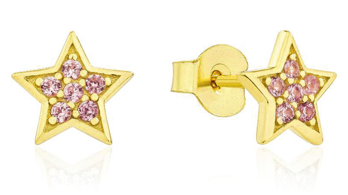 Σκουλαρίκια αστεράκια ασήμι 925 επιχρυσωμένο, €14,40 από €22, The Grecian, thegrecian.gr