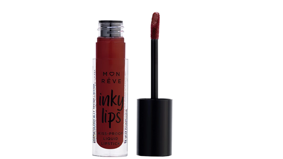 Υγρό κραγιόν, Inky Lips, Kiss-proof Liquid Lipstick No 10, Mon Rêve, €5,60