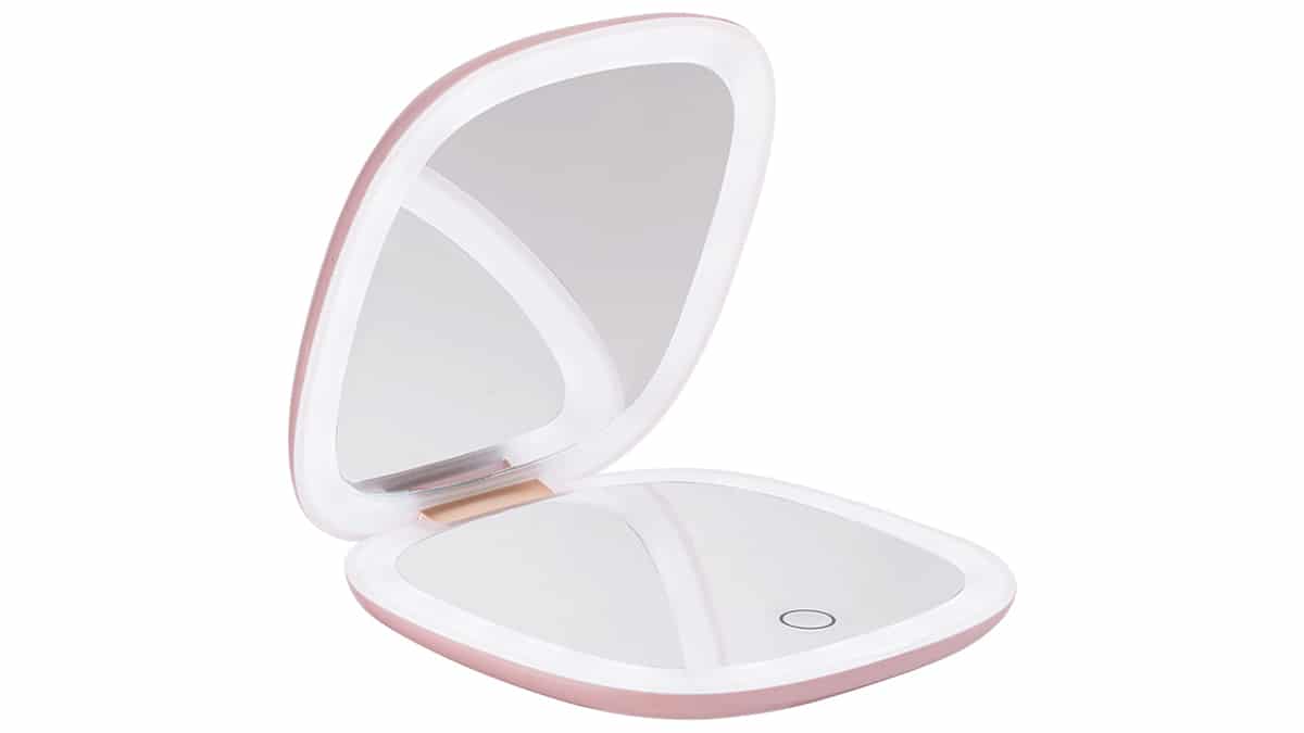 Διπλός επαναφορτιζόμενος φορητός μεγεθυντικός Χ10 καθρέφτης μακιγιάζ, Mirror Mirror, Mon Rêve, €27,50