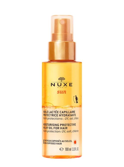 Ενυδατικό προστατευτικό και διφασικό λάδι-γαλάκτωμα για τα μαλλιά, Sun, Moisturising Protective Milky Oil for Hair, Nuxe (σε επιλεγμένα φαρμακεία, καταστήματα Hondos Center & Carelab by Attica)