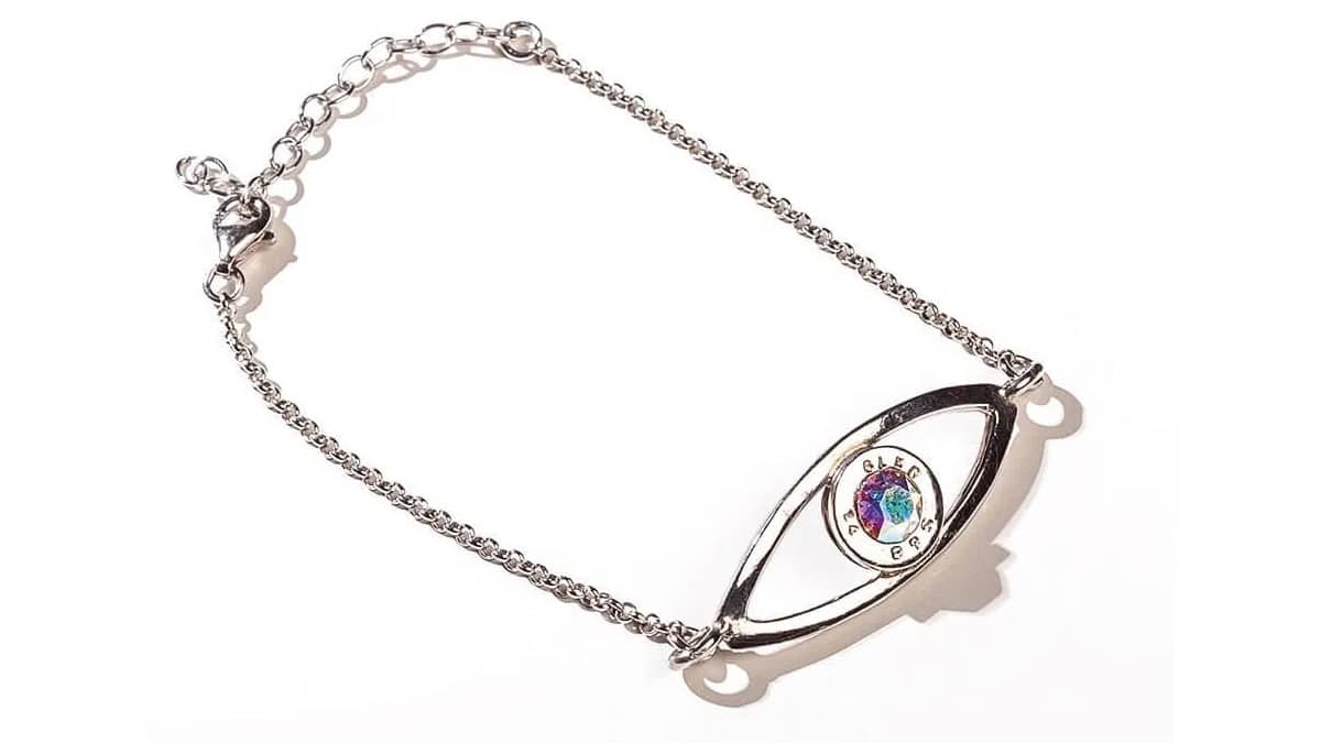 Βραχιόλι με επέκταση αλυσίδας, από ασήμι 925 και κάλυκα σφαίρας,€65, Open Case, www.opencase.gr