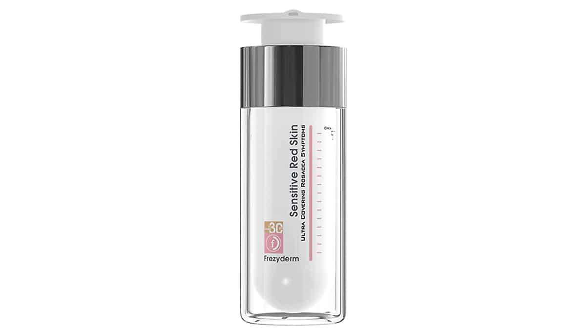 Kρέμα με χρώμα & υψηλή αντηλιακή προστασία, που καλύπτει την έντονη ερυθρότητα και τα συμπτώματα του ευαίσθητου δέρματος, Sensitive Red Skin Tinted SPF30, Frezyderm, €25,59 (στα Φαρμακεία)