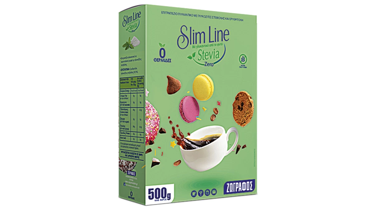 Γλυκαντικό από το φυτό Stevia, Slim Line Stevia Zero, Ζωγράφος (zografosdiet.gr)