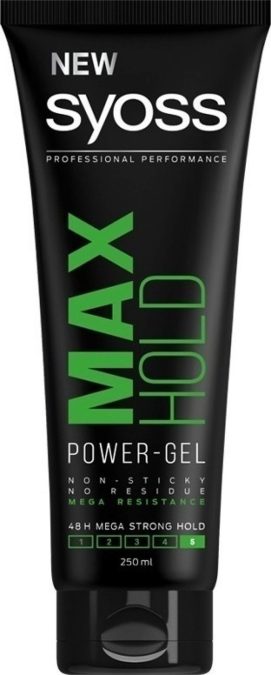 Τζελ μαλλιών, Max Hold, Power Gel, Syoss, €7,15