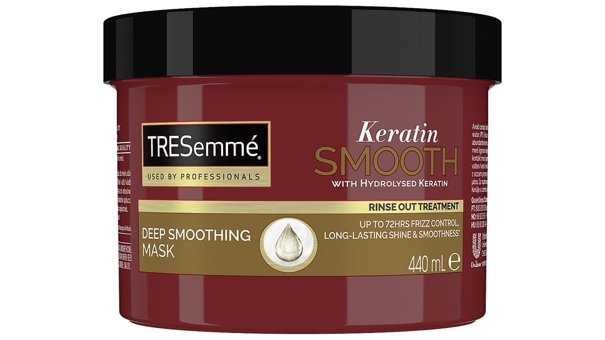 Μάσκα για λαμπερά μαλλιά, Keratin Smooth, Deep Smoothing Mask, TRESemmé, €9,97