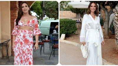Βάφτιση Μακαλιάς-Ψυχράμη: Οι ιδιαίτερες εμφανίσεις, τα crocs... με καμέλιες και η επώνυμη που άλλαξε εντελώς hair look