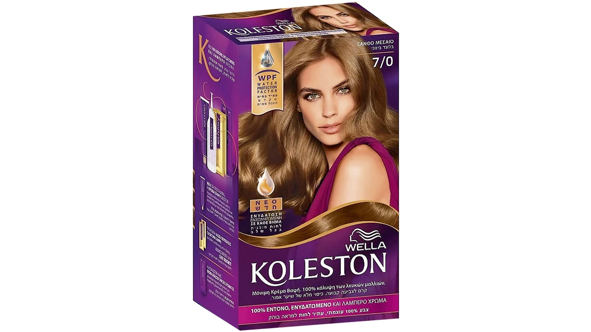 Σετ μόνιμη κρέμα- βαφή 7/0, Wella, Koleston, €10,79