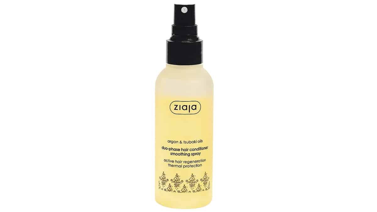 Διφασικό conditioner μαλλιών, Duo-Phase, Hair-Conditioner Smoothing Spray, Argan & Tsubaki Oils, Ziaja (σε καταστήματα καλλυντικών, ινστιτούτα αισθητικής & φαρμακεία, facebook: Ziaja Greece)