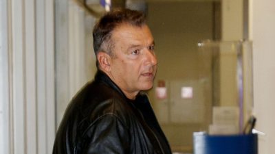 Ο Γιώργος Λιάγκας στο αεροδρόμιο