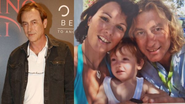 Ο Αίας Μανθόπουλος η πρώην σύζυγός του και το παιδί τους