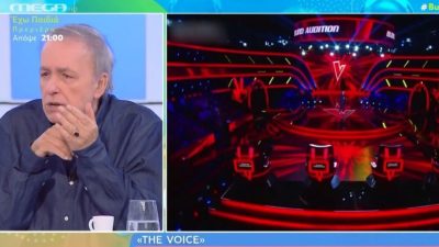 Ο Ανδρέας Μικρούτσικος και φωτογραφία του The Voice