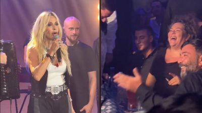 Η συνάντηση Άννας Βίσση και Ματούλας Ζαμάνη στα μπουζούκια