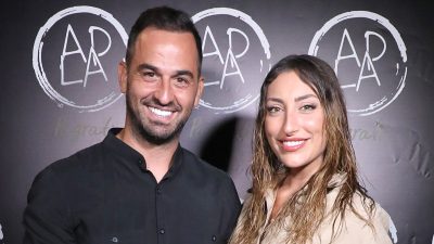 Ο Άρης Σοϊλέδης με την Μαριλίτα Κυπαρίσση στην πρώην επίσημη εμφάνιση