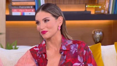 Η Αθηνά Οικονομάκου στο πλατό της εκπομπής Buongiorno