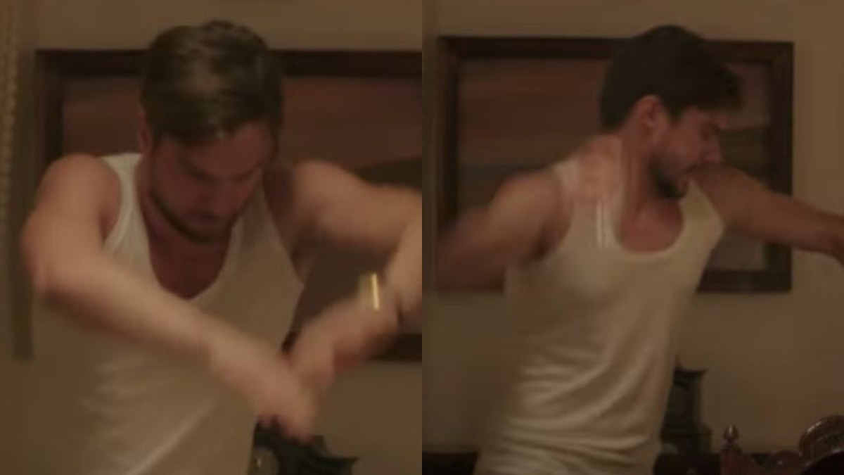 Ο Παύλος στην σειρά Η Παραλία σε κατάσταση αμοκ.