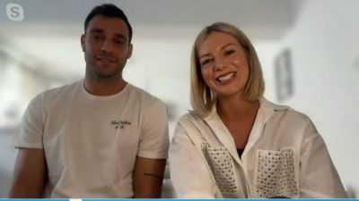 Η Ελένη Χαμπέρη με τον σύζυγό της