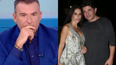 Γιώργος Λιάγκας και Κέλλυ Κελεκίδου με Νίκο Κουρκούλη.