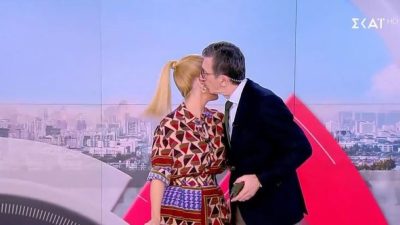 Ο Άρης Προτοσάλτε εύχεται στη Μαρία Αναστασοπούλου.