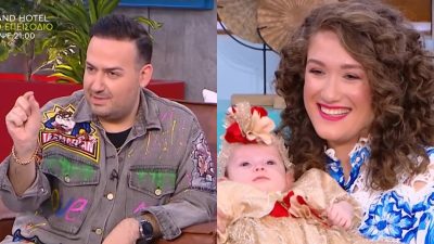 Ο Μαυρίκιος Μαυρικίου, η Ιλάειρα Ζήση και η κόρη τους στο Πρωινό