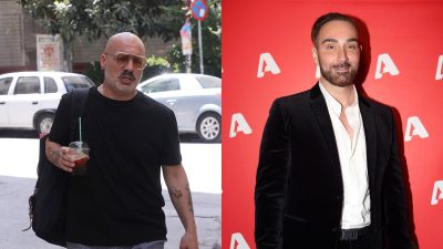 Ο Νίκος Μουτσινάς και ο Νίκος Κοκλώνης στον ALPHA