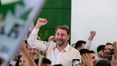 Ο Νίκος Ανδρουλάκης στις χθεσινές εκλογές του ΠΑΣΟΚ