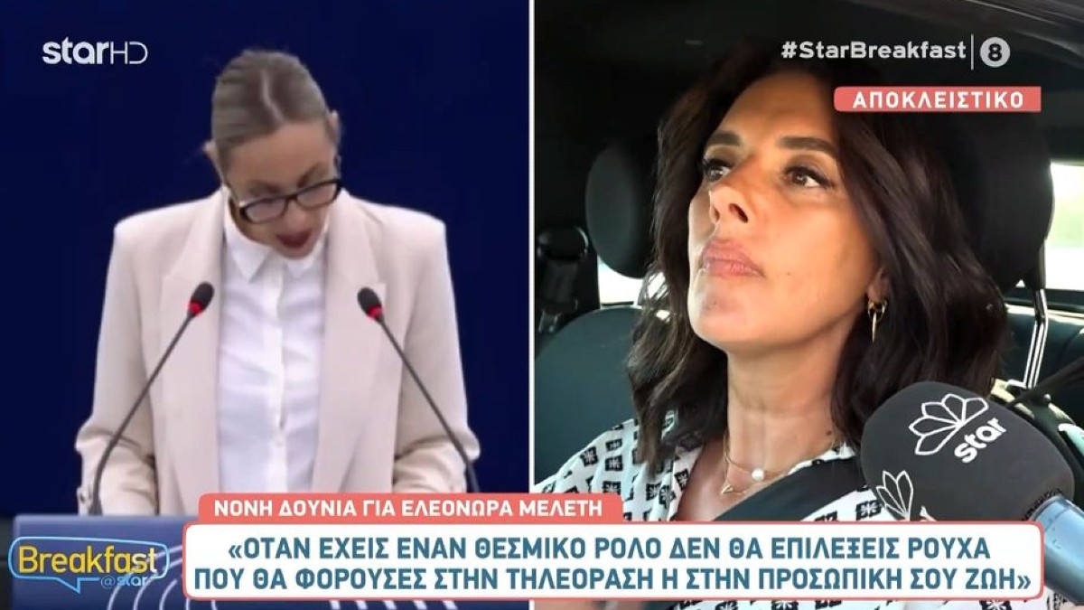 Η Νόνη Δούνια στην εκπομπή Breakfast@Star, μιλάει για την Ελεονώρα Μελέτη