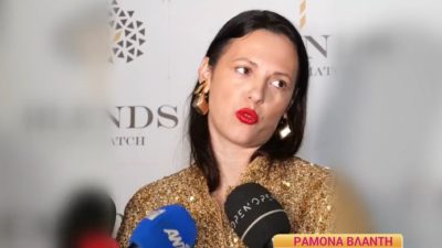 Η Ραμόνα μιλάει στην κάμερα του Happy Day του ALPHA.