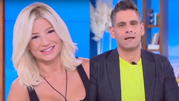 Η Φαίη Σκορδά και ο Δημήτρης Ουγγαρέζος στο Buongiorno