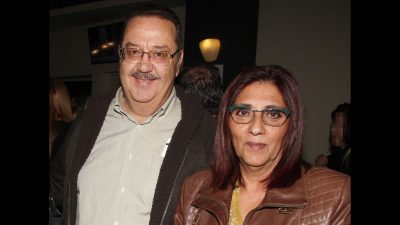 Ο Τάσος Κωστής με την σύζυγό του