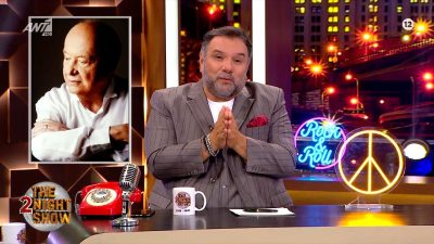 Ο Γρηγόρης Αρναούτογλου στην πρεμιέρα του The 2night show