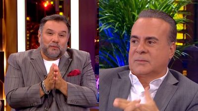 Ο Γρηγόρης Αρναούτογλου και ο Φώτης Σεργουλόπουλος στο The 2night show