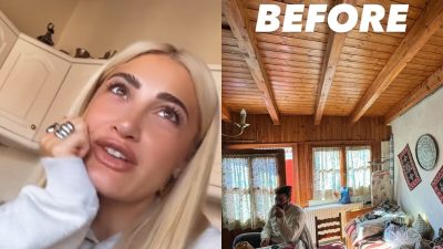 Η Ιωάννα Τούνη στο εξοχικό στην Αράχωβα