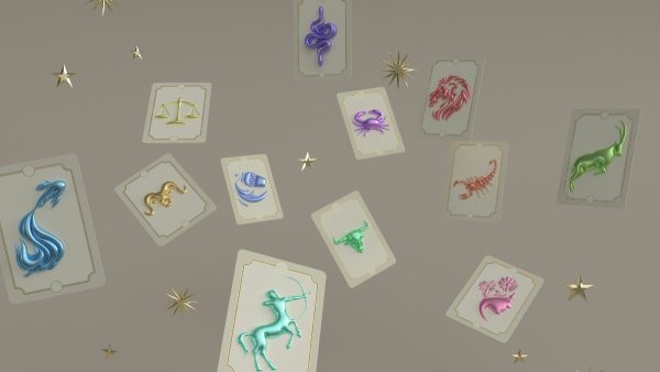 Κάρτες με τα σύμβολα των ζωδίων πάνω