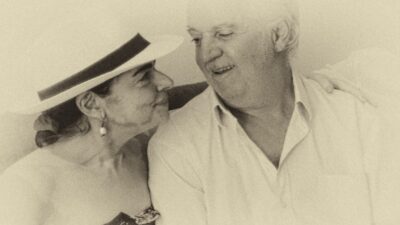 Η Μάνια Παπαδημητρίου με τον σύζυγό της, Ανδρέα Μαυραγάνη