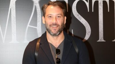 Ο Αντίνοος Αλμπάνης στην πρεμιέρα του Maestro.