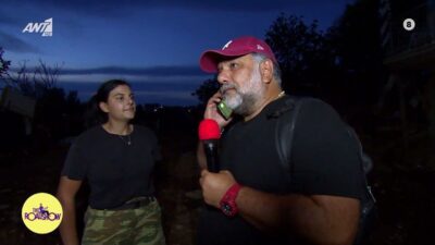 Ο Γρηγόρης Αρναούτογλου στην Εύβοια για το The Road Show