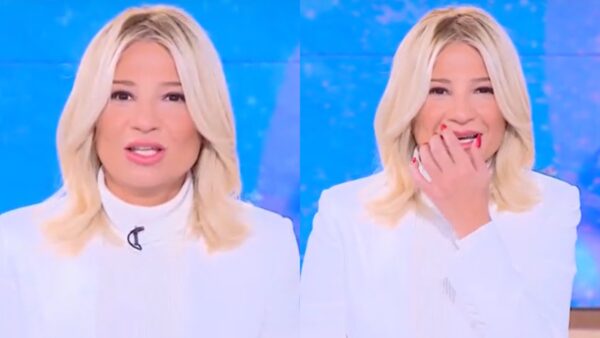 Η Φαίη Σκορδά με λευκό ζιβάγκο στο Buongiorno