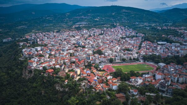 H Έδεσσα από ψηλά