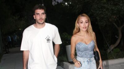 Η Ελένη Βουλγαράκη και ο Φώτης Ιωαννίδης σε βραδινή έξοδο.