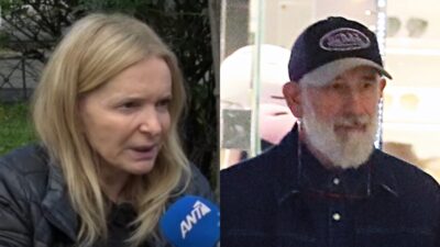 Ο Πέτρος Φιλιππίδης και η Γιούλη Ζήκου (κολάζ)