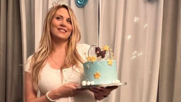 Η Φωτεινή Πετρόγιαννη στο baby shower για τον γιο της.