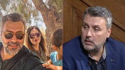 Ο Γιάννης Καλλιάνος με την οικογένειά του σε βόλτα και ο ίδιος στη συνέντευξή του στο Πάμε Δανάη