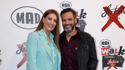 Ο Γιώργος Καρτελιάς και η Ελίνα Παπίλα σε κοσμικό event.
