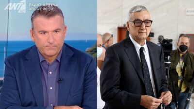 Ο Γιώργος Λιάγκας και ο Δημήτρης Σούρας.