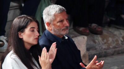 O Γιώργoς Πατούλης και η Νάνσυ Κοιλού σε έξοδό τους