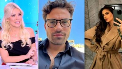 Η Κατερίνα Καινούργιου με τον Κωνσταντίνο Αργυρό και την Αλεξάνδρα Νίκα.