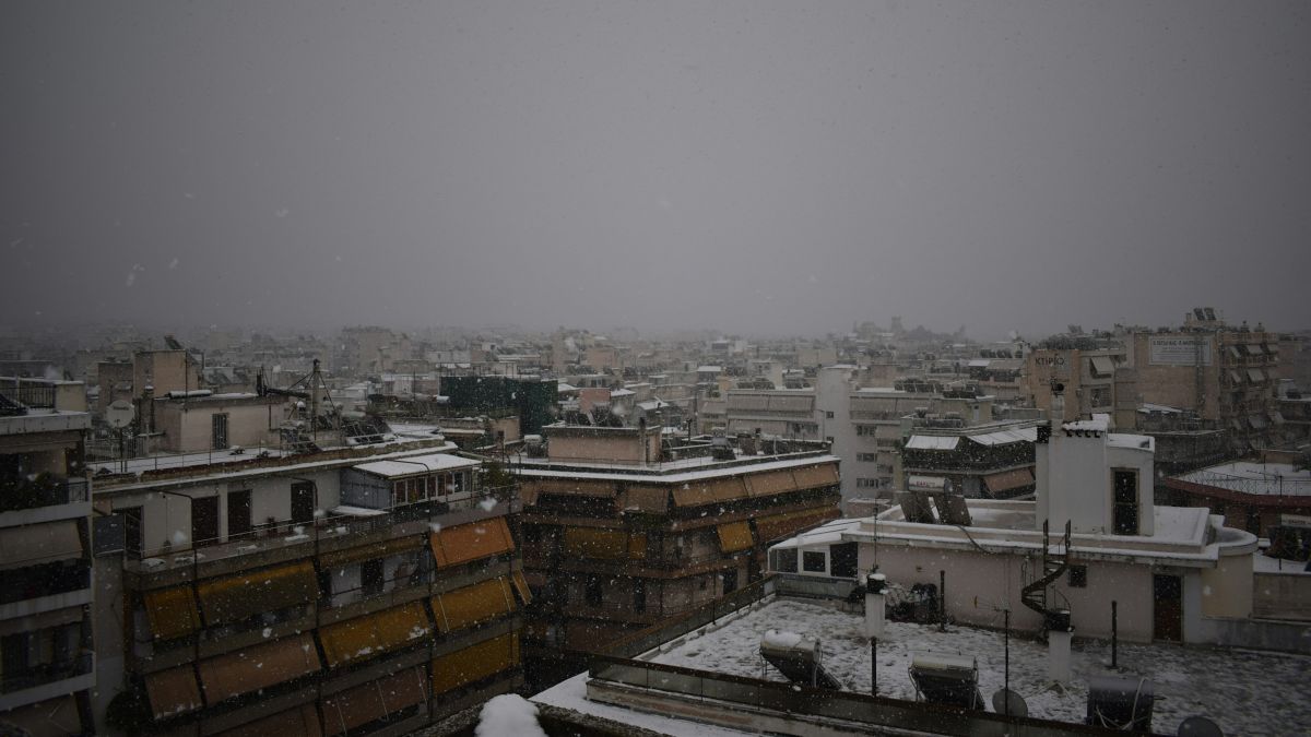 Χιονισμένη Αθήνα