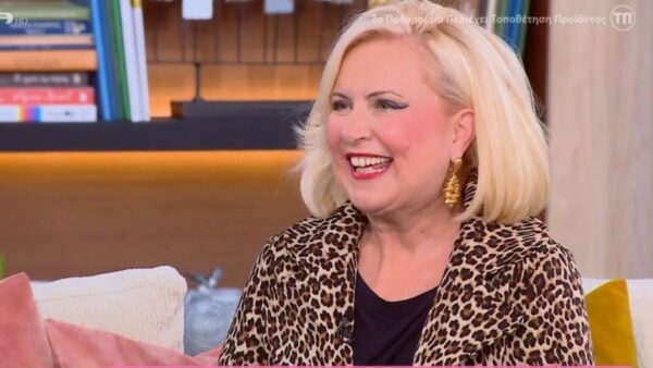 Η Κατερίνα Σαλακά στην εκπομπή Buongiorno