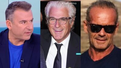 Ο Γιώργος Λιάγκας, ο Αντώνης Λυμπέρης και ο Πέτρος Κωστόπουλος (κολάζ)